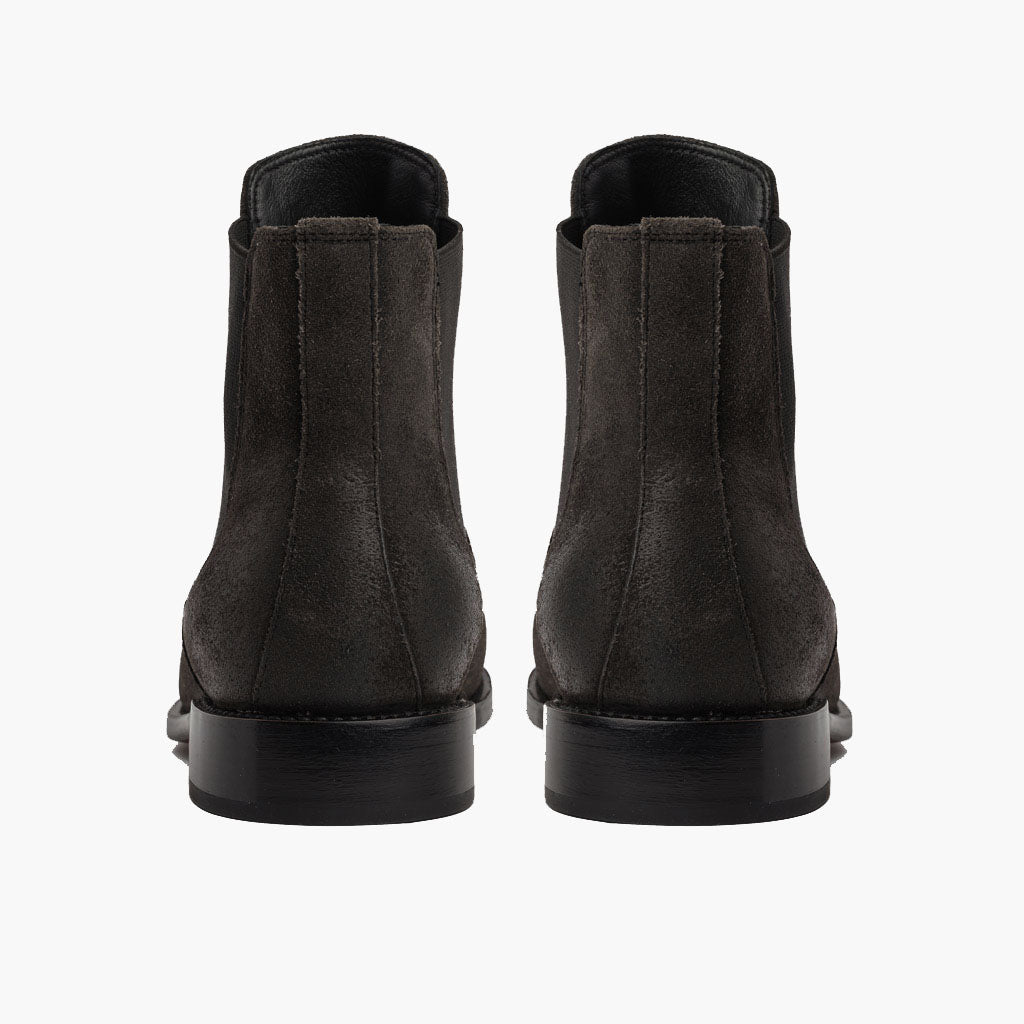 Cavalier Gris Sombra Botas de cuero para Hombre - Contrafuerte de talón reforzado y doble costura de precisión