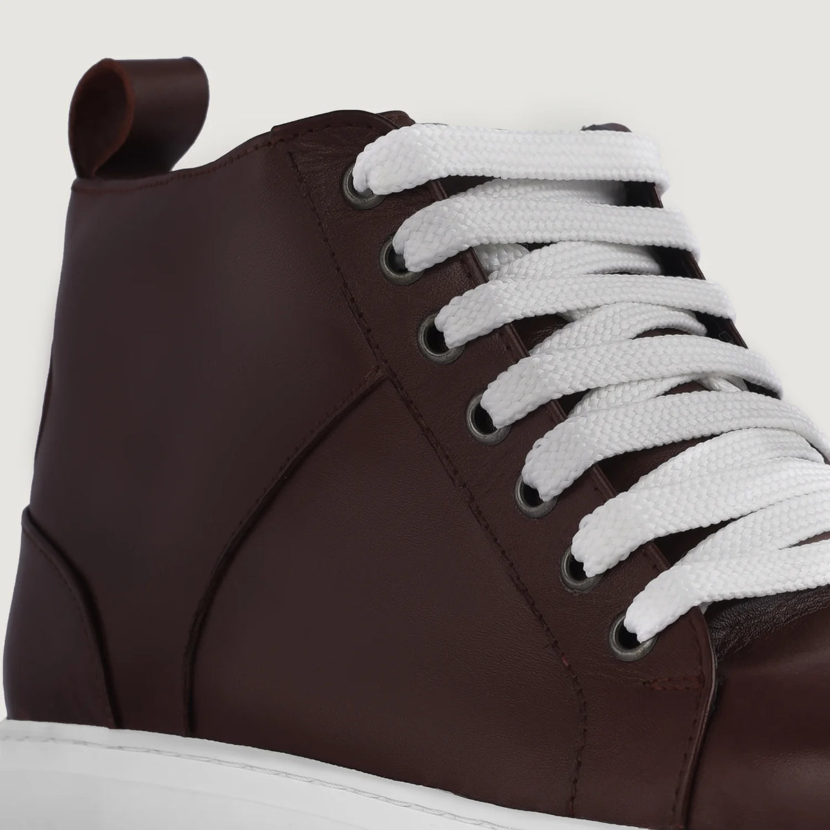 Orlaven Marty High Top Granate Zapatillas de cuero para Hombre footwear image 9