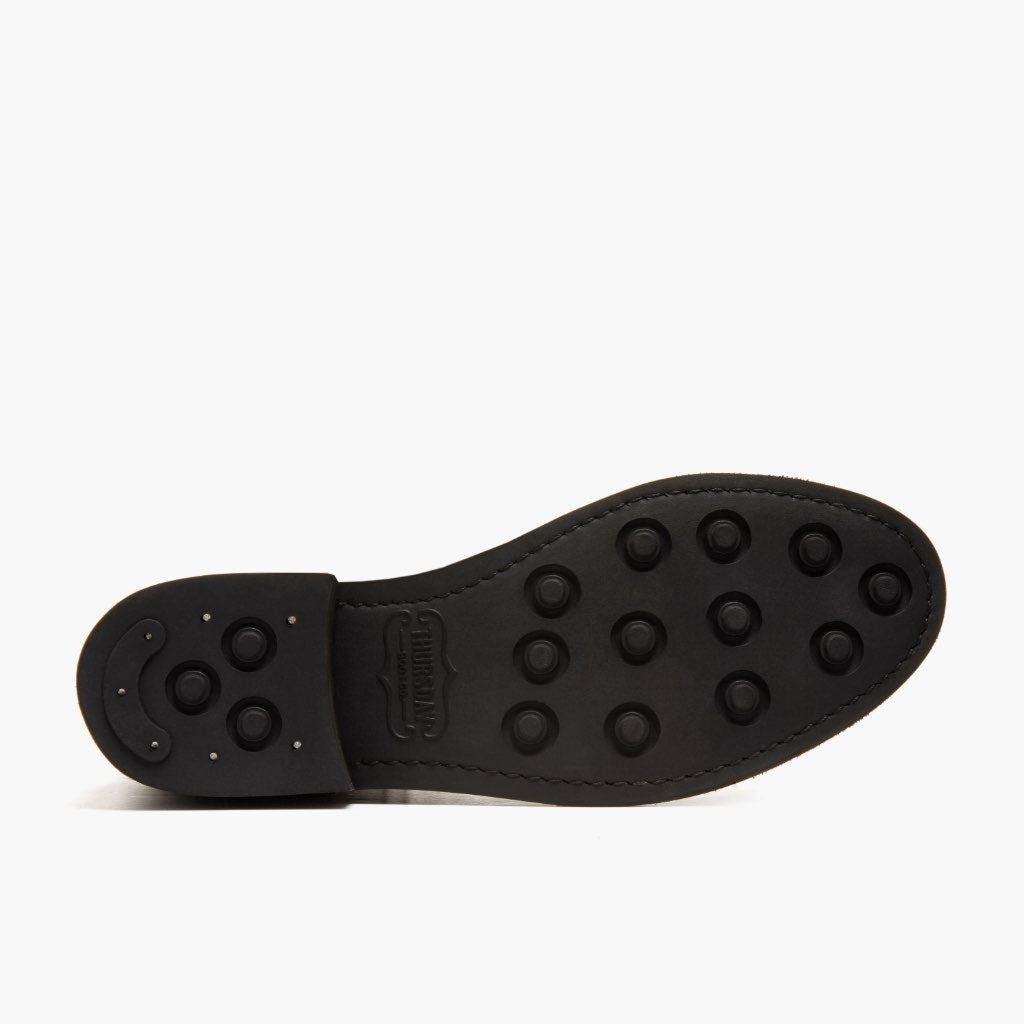 High-Traction Rubber Outsole & Lug Tread Pattern on Captain Tabaco Botas de cuero para Mujer