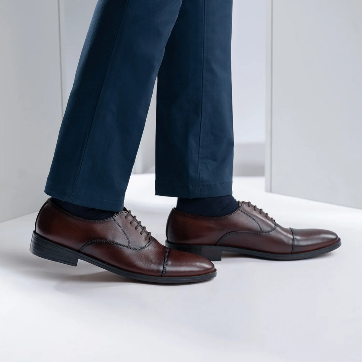 Orlaven Professor Oxford Burnished Marrón Zapatos de cuero para Hombre footwear image 9