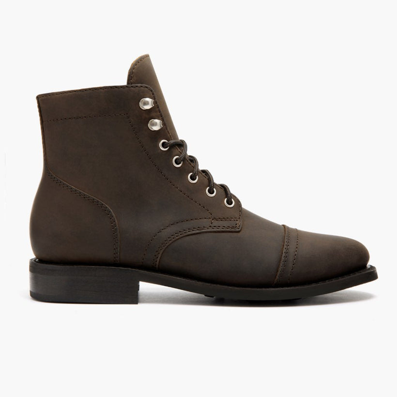 Captain Tobacco Leather Boots para Mujer