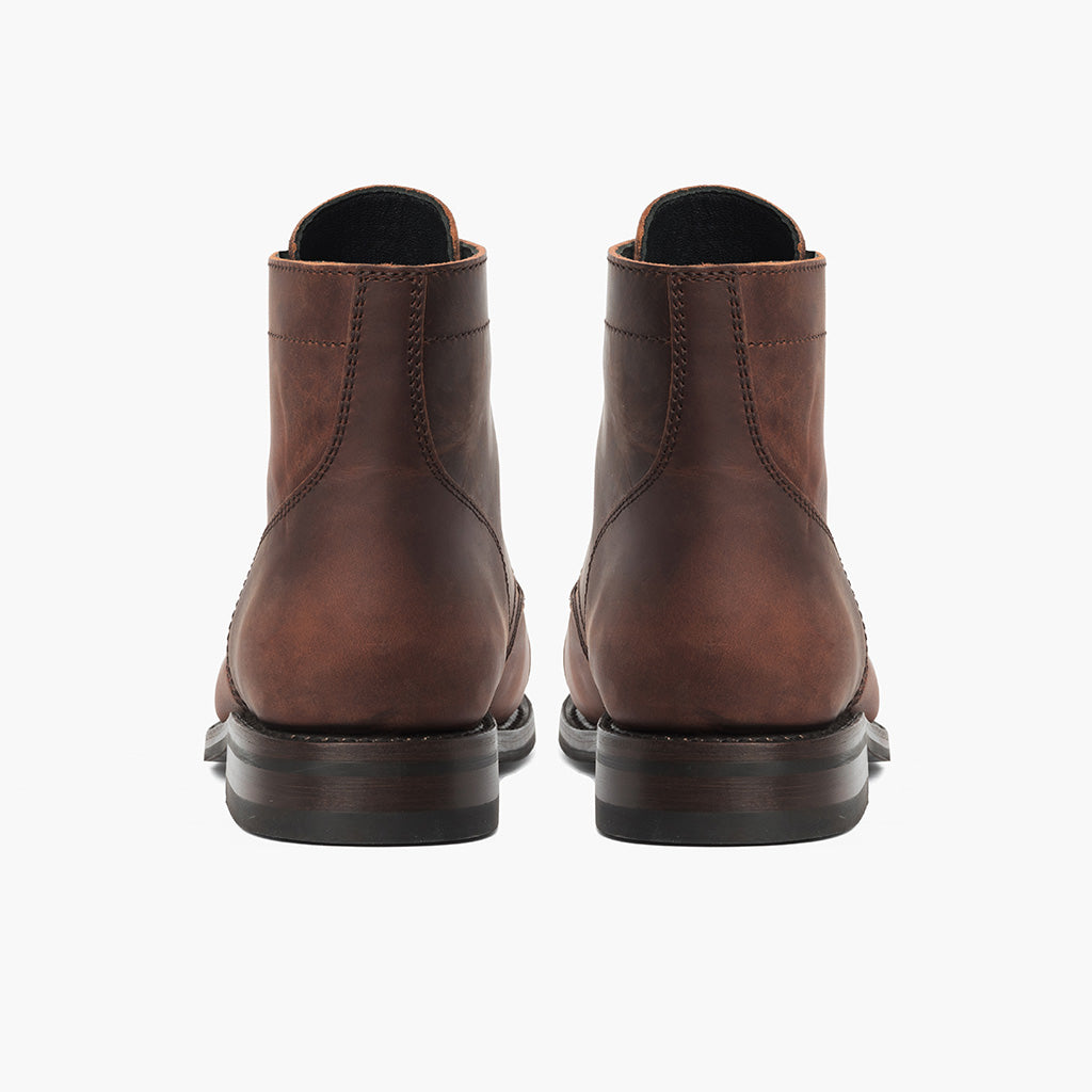 Captain Adobe de Arizona Botas de cuero para Hombre - Contrafuerte de talón reforzado y doble costura de precisión