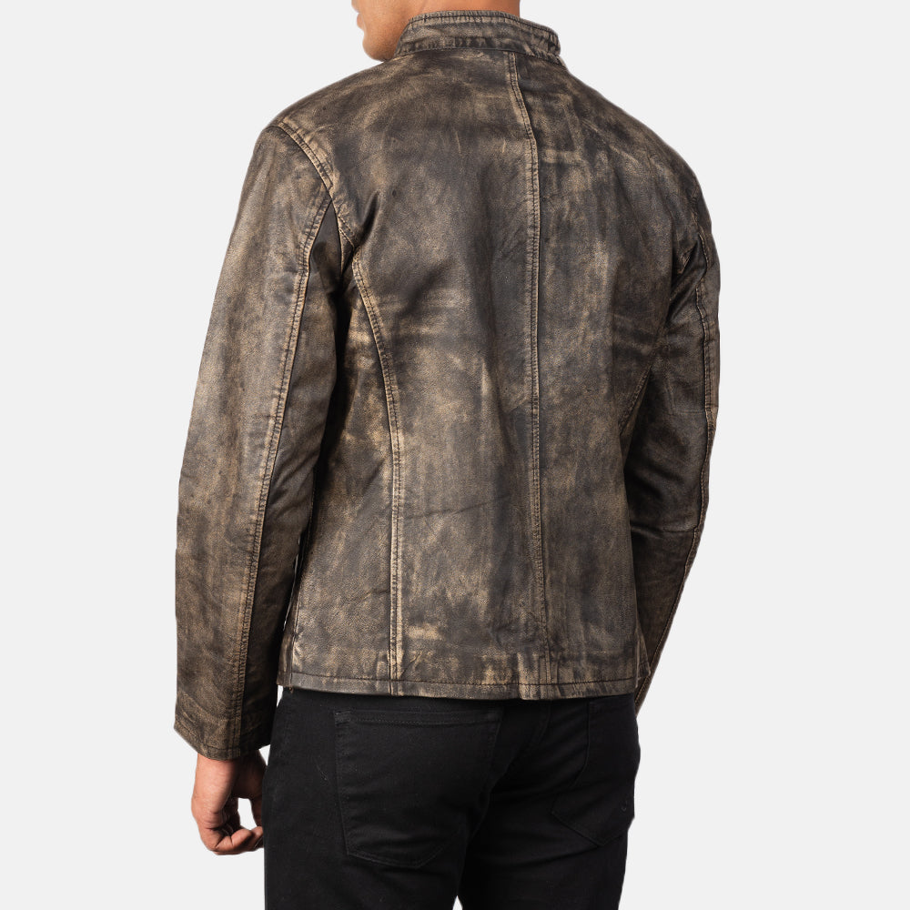 Alex Chaqueta Biker de Cuero para Hombre – Vista alternativa del producto 5