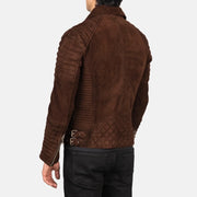 Armand Verde Chaqueta Biker de Cuero para Hombre – Vista alternativa del producto 5