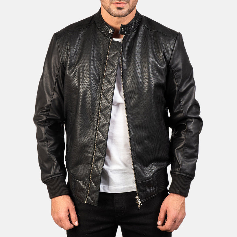 Avan Cazadora Bomber de Cuero para Hombre