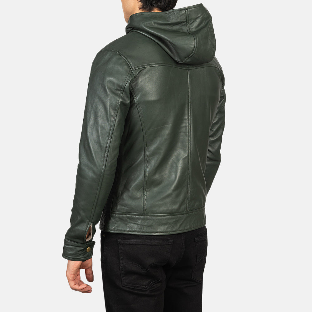 Baston Cazadora Bomber de Cuero para Hombre – Vista alternativa del producto 5