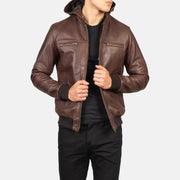
Bouncer Biz Chaqueta Bomber de Cuero para Hombre – alternate product view 4