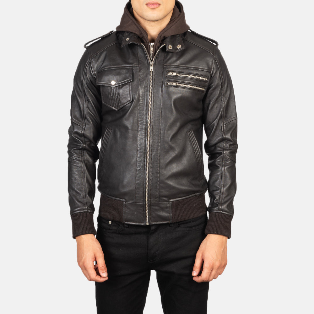 Bravado Cazadora Bomber de Cuero para Hombre – Vista alternativa del producto 4