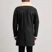Charles Abrigo de Cuero Marrón Shearling Abrigo de Cuero para Hombre – Vista alternativa del producto 5