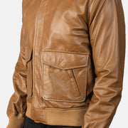 Coffmen Cazadora Bomber de Cuero para Hombre – Vista alternativa del producto 6