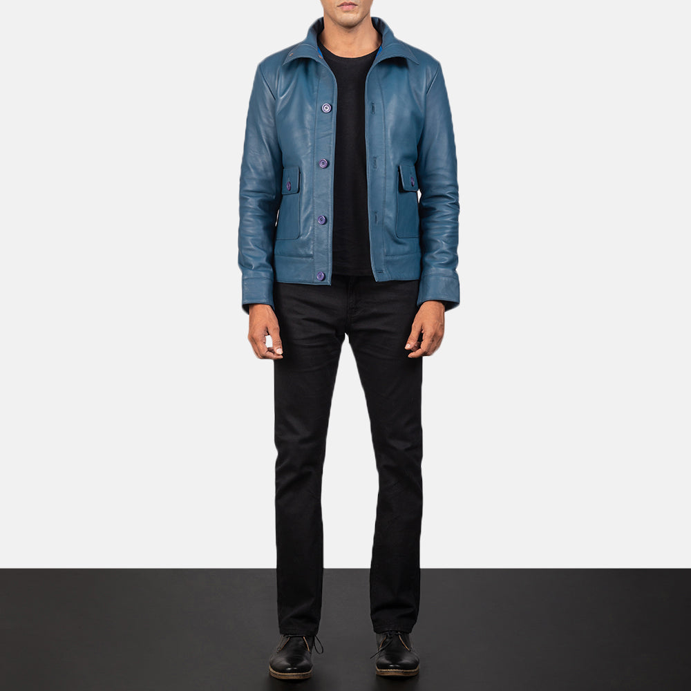 Columbus Cazadora Bomber de Cuero para Hombre – Vista alternativa del producto 3