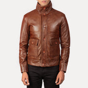 Columbus Cazadora Bomber de Cuero para Hombre – Vista alternativa del producto 3