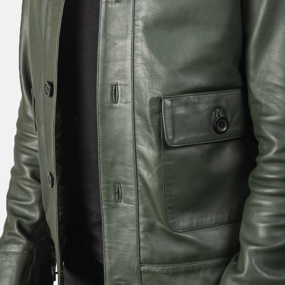 Columbus Cazadora Bomber de Cuero para Hombre – Vista alternativa del producto 6