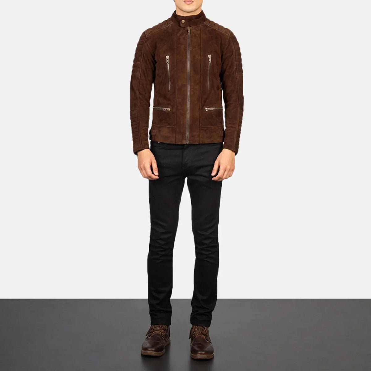 Damian Chaqueta Biker de Cuero para Hombre – Vista alternativa del producto 3