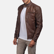 Dean Negro Chaqueta Biker de Cuero para Hombre – Vista alternativa del producto 2