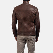 Dean Negro Chaqueta Biker de Cuero para Hombre – Vista alternativa del producto 5