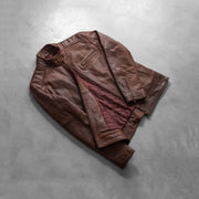 Dean Negro Chaqueta Biker de Cuero para Hombre – Vista alternativa del producto 8