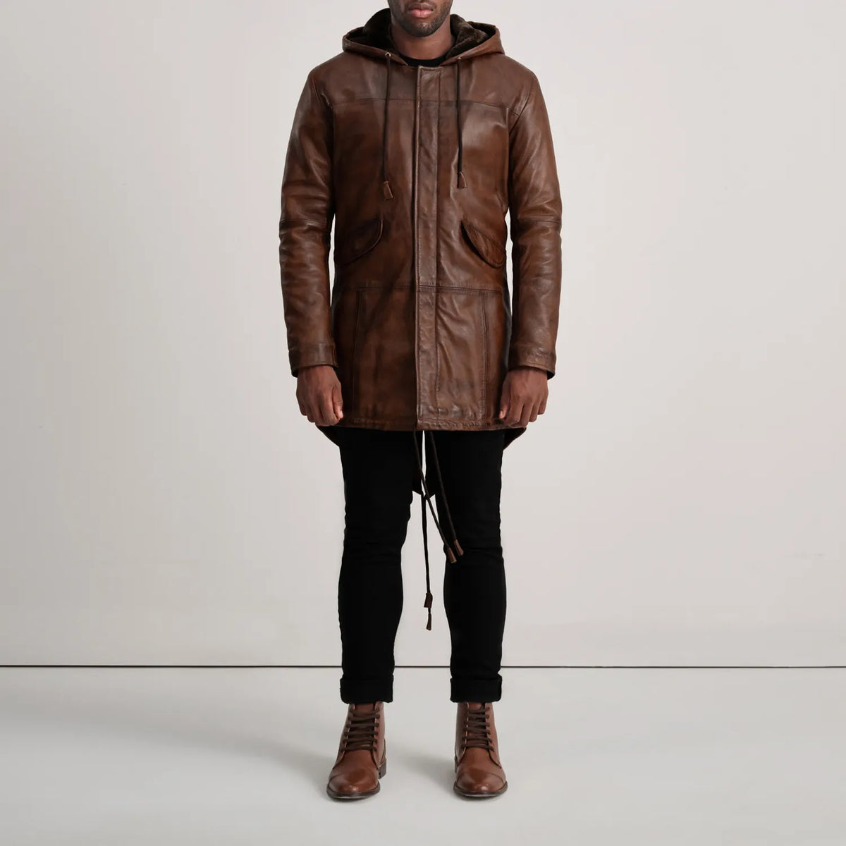 Delvin Chaqueta de Cuero para Hombre – Vista alternativa del producto 3