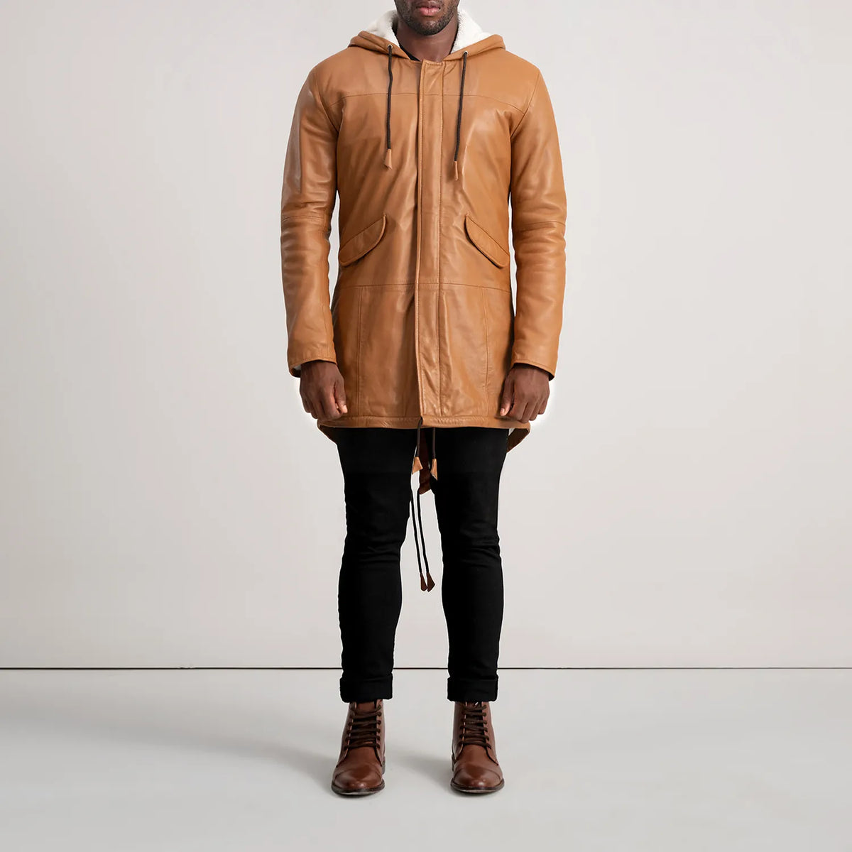 Delvin Chaqueta de Cuero para Hombre – Vista alternativa del producto 3