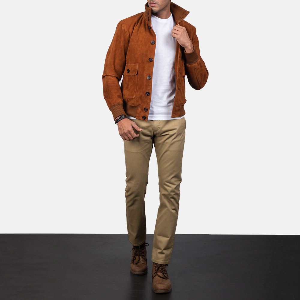 Eaton Cazadora Bomber de Cuero para Hombre – Vista alternativa del producto 4