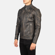 Fernando Quilted Leather Biker Jacket – Vista alternativa del producto 2
