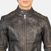 Fernando Quilted Leather Biker Jacket – Vista alternativa del producto 6