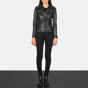 Flashback Chaqueta Biker de Cuero para Mujer – Vista alternativa del producto 3