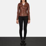Flashback Chaqueta Biker de Cuero para Mujer – Vista alternativa del producto 4