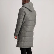 
Floyd Abrigo de Cuero Tostado Puffer Chaqueta de Cuero para Hombre – alternate product view 5