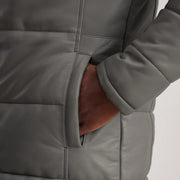 
Floyd Abrigo de Cuero Tostado Puffer Chaqueta de Cuero para Hombre – alternate product view 6