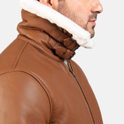 Francis B-3 Negro Cazadora Bomber de Cuero para Hombre – Vista alternativa del producto 6