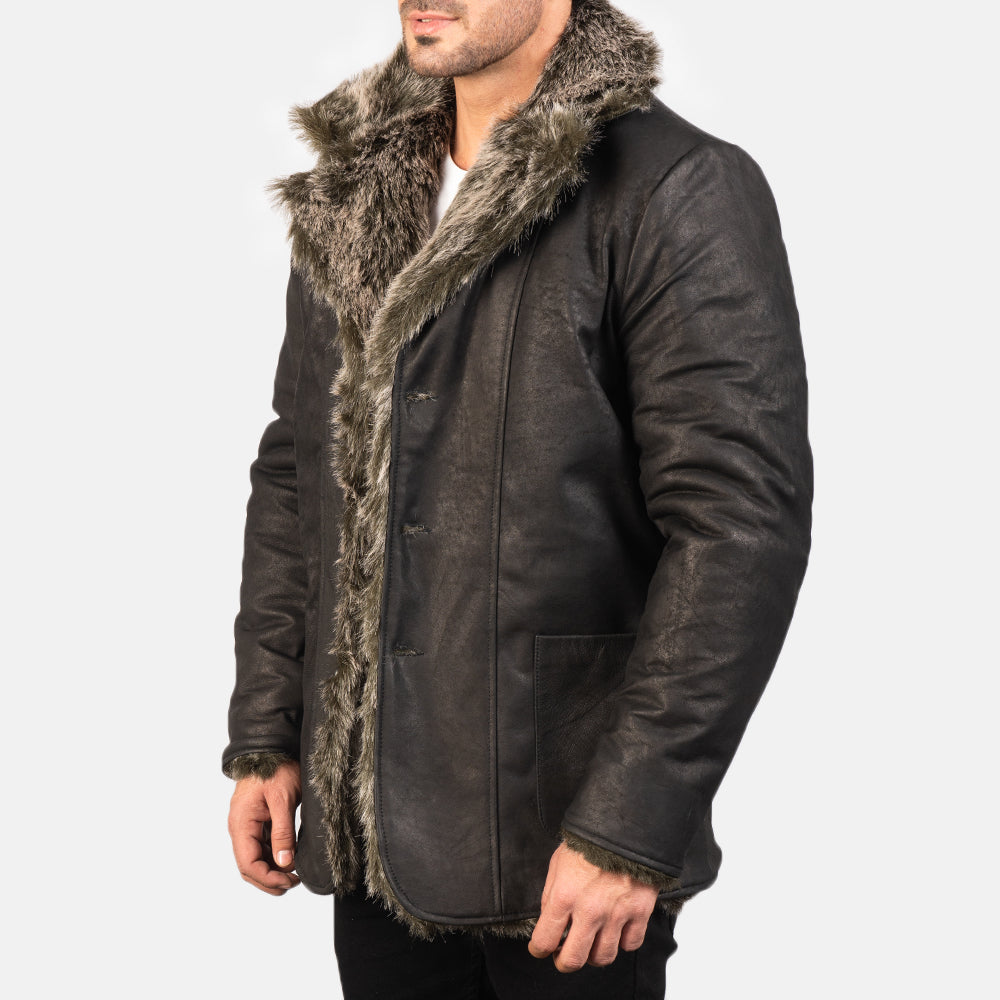 
Furlong Abrigo de Cuero Beige Abrigo de Cuero para Hombre - Natural Daylight Drape