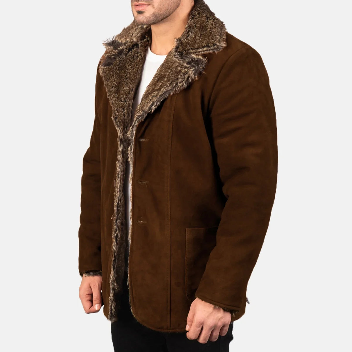 
Furlong Abrigo de Cuero Beige Abrigo de Cuero para Hombre – alternate product view 2