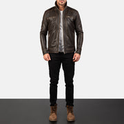 
Hudson Chaqueta Biker de Cuero para Hombre – alternate product view 3