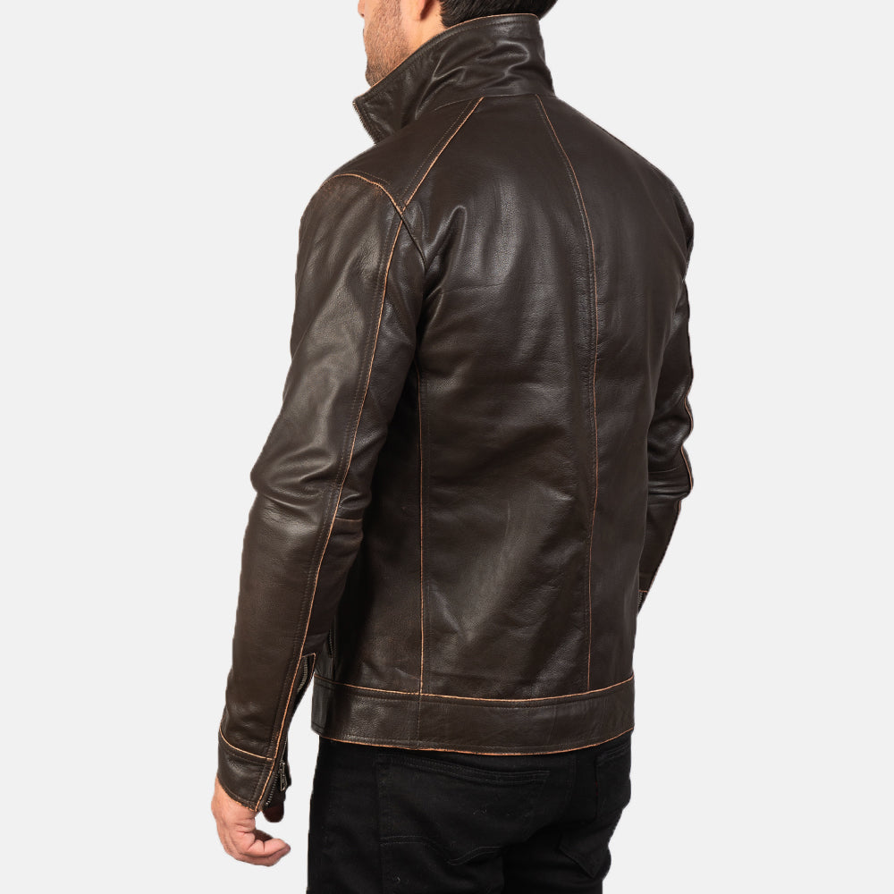 
Hudson Chaqueta Biker de Cuero para Hombre – alternate product view 5