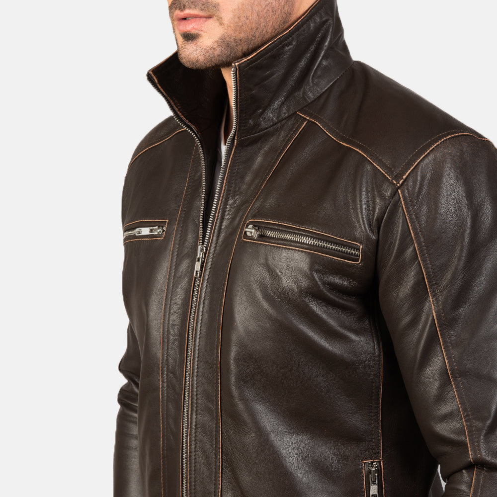 
Hudson Chaqueta Biker de Cuero para Hombre – alternate product view 6