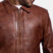 Inferno Leather Brown Jacket – Vista alternativa del producto 3