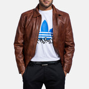 Inferno Leather Brown Jacket – Vista alternativa del producto 6