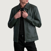 Inferno Leather Brown Jacket – Vista alternativa del producto 1