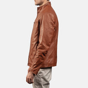Ionic Chaqueta Biker de Cuero para Hombre – Vista alternativa del producto 5