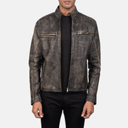 Ionic Chaqueta Biker de Cuero para Hombre – Vista alternativa del producto 1