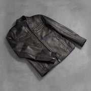 Ionic Chaqueta Biker de Cuero para Hombre – Vista alternativa del producto 7