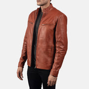 Ionic Chaqueta Biker de Cuero para Hombre – Vista alternativa del producto 2