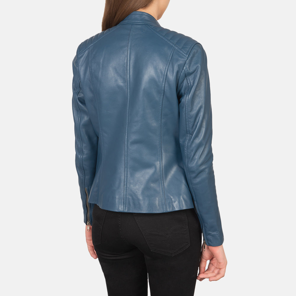 
Kelsee Chaqueta Biker de Cuero para Mujer – alternate product view 5