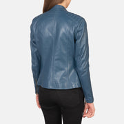 
Kelsee Chaqueta Biker de Cuero para Mujer – alternate product view 5
