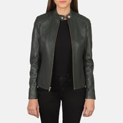 
Kelsee Chaqueta Biker de Cuero para Mujer – alternate product view 1