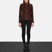 
Kelsee Chaqueta Biker de Cuero para Mujer – alternate product view 3