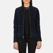 
Kelsee Chaqueta Biker de Cuero para Mujer - Vista frontal y silueta entallada | Comprar online