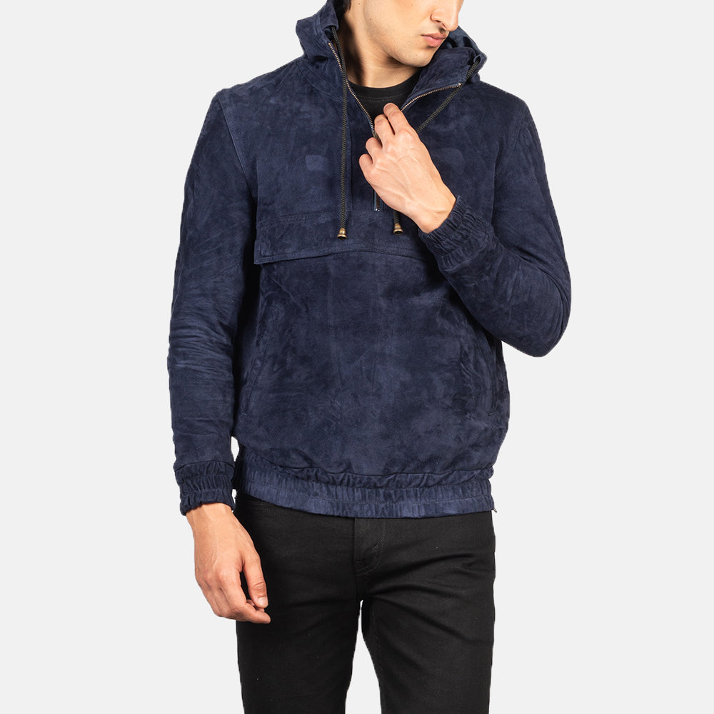 Kenton Hooded Chaqueta de Cuero para Hombre – Vista alternativa del producto 4