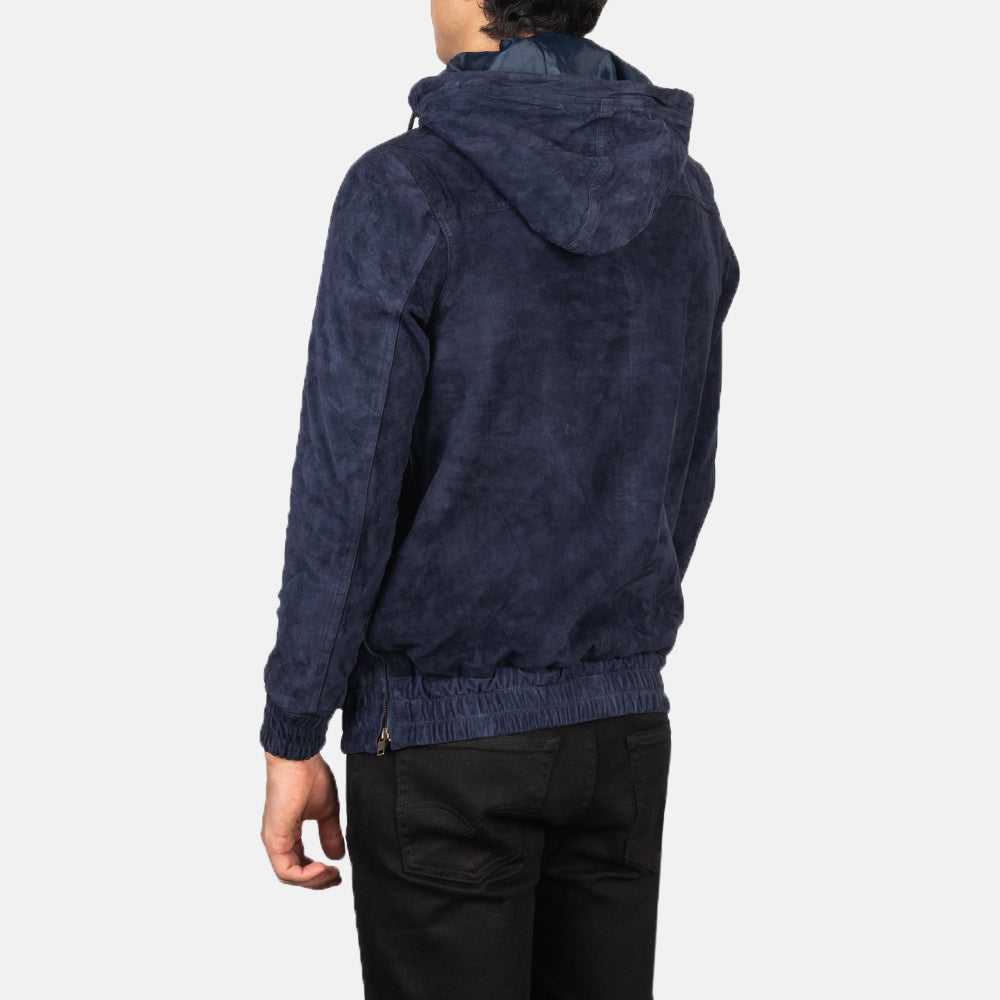 Kenton Hooded Chaqueta de Cuero para Hombre – Vista alternativa del producto 5